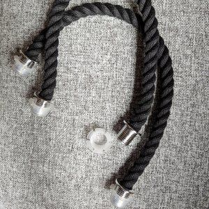 O bag Short handle black rope